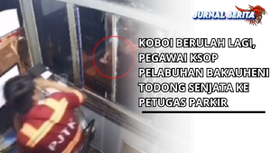 Koboi berulah lagi, pegawai KSOP Pelabuhan Bakauheni todong senjata ke pertugas parkir