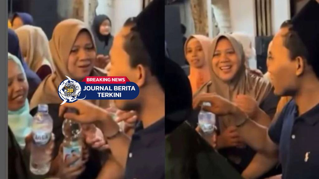 Astagfirullah! Video Gus Elham Dikerumuni Ibu-ibu Antre Cium Tangan dan Minta Air Minum Diberkahi