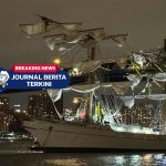 Video Detik-Detik Kapal Latih AL Meksiko Tabrak Jembatan Brooklyn New York