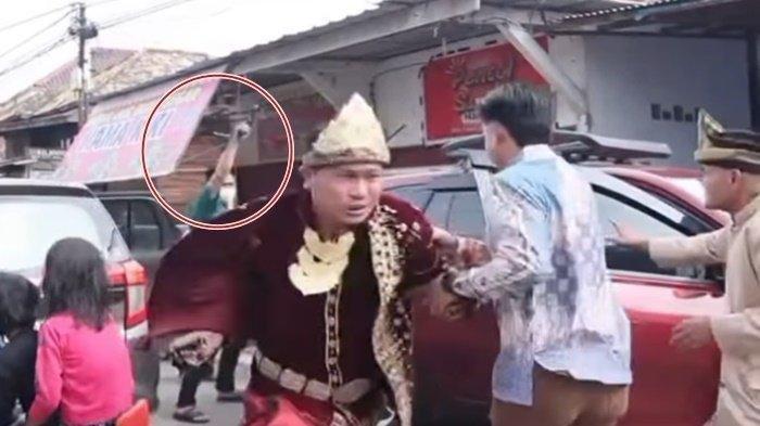 Video Detik-Detik Calon Pengantin Dibacok di Palembang, Terdengar Letusan Senjata Api!
