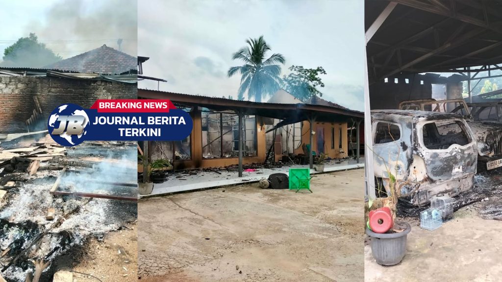 Video Diduga Selewengkan Dana Bansos, Rumah Kades di Lampung Tengah Dibakar Massa