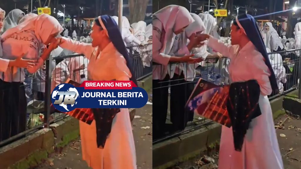 Video 'Momen Toleransi' Santriwati Muslim Menyalami dan Mencium Tangan Suster Katolik yang Sedang Melintas