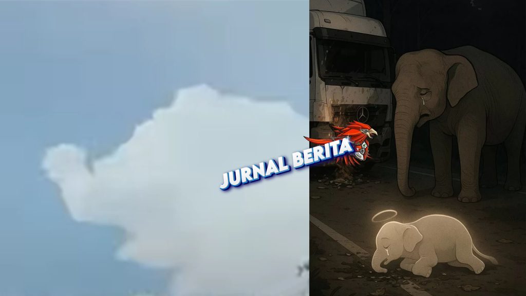Video Viral Awan Berbentuk Anak Gajah Di Langit Malaysia, Langit Ikut Bersedih!
