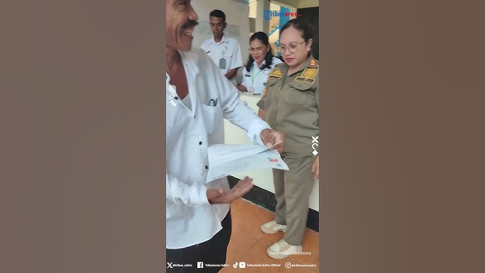 Video Viral Meski Kecelakaan Bapak Ini Tetap Ikuti Tes PPPK dengan Tersenyum