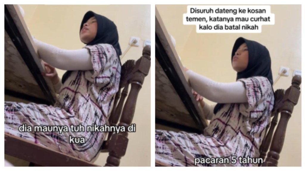 Video Wanita Curhat Gagal Nikah Padahal Sudah 5 Tahun Pacaran, Calon Suami Mau di KUA: Gua Gak Bisa