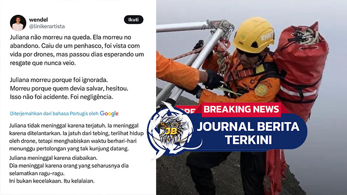 FULL VIDEO! Proses Evakuasi WNA Brasil Tewas di Gunung Rinjani