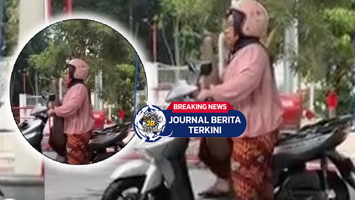 Lupa Tutup Jok Motor!! Video Kelakuan Ibu Ini Bikin Warganet Ngakak
