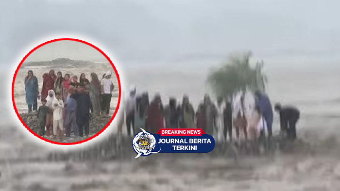 Video Detik-Detik 18 Orang Tewas Terjebak Banjir Bandang Saat Piknik di Sungai Pakistan