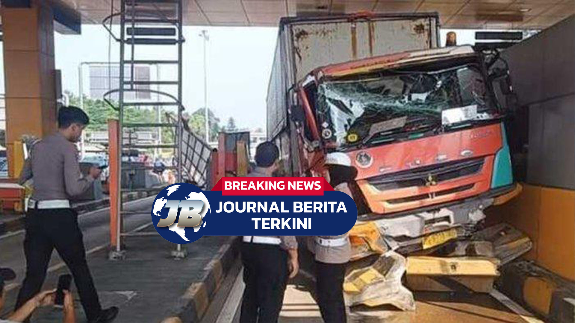 Video Detik-Detik 3 Gardu di Gerbang Tol Ciawi 2 Rusak Imbas Diseruduk Truk Rem Blong
