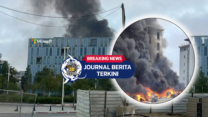 Video Detik-Detik Iran Gempur Pusat Teknologi Militer Israel, Markas Microsoft kena Sasaran Rudal
