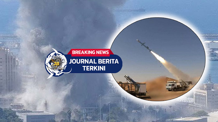 Video Detik-Detik Iran Tembak Rudal Balistik ke Haifa, Kantor Kementrian Dalam Negeri Israel Nyaris Jadi Sasaran
