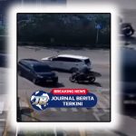 Video Detik-Detik Kecelakaan Mobil Hitam Belok Langgar Aturan Ditabrak Sepeda Motor