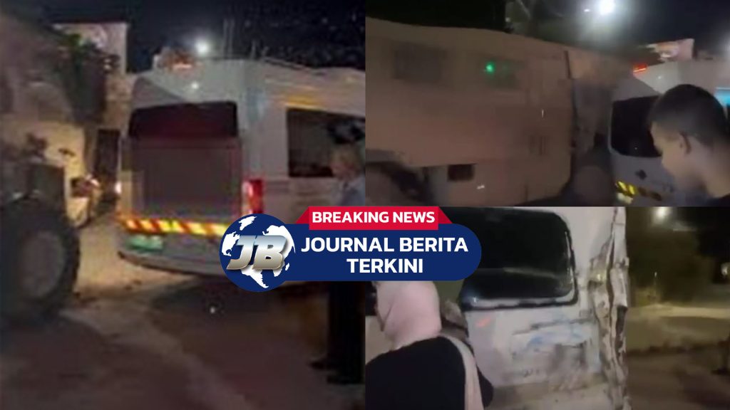 Video Detik-Detik Kendaraan Militer Israel Tabrak Bus Jemaah Haji Palestina