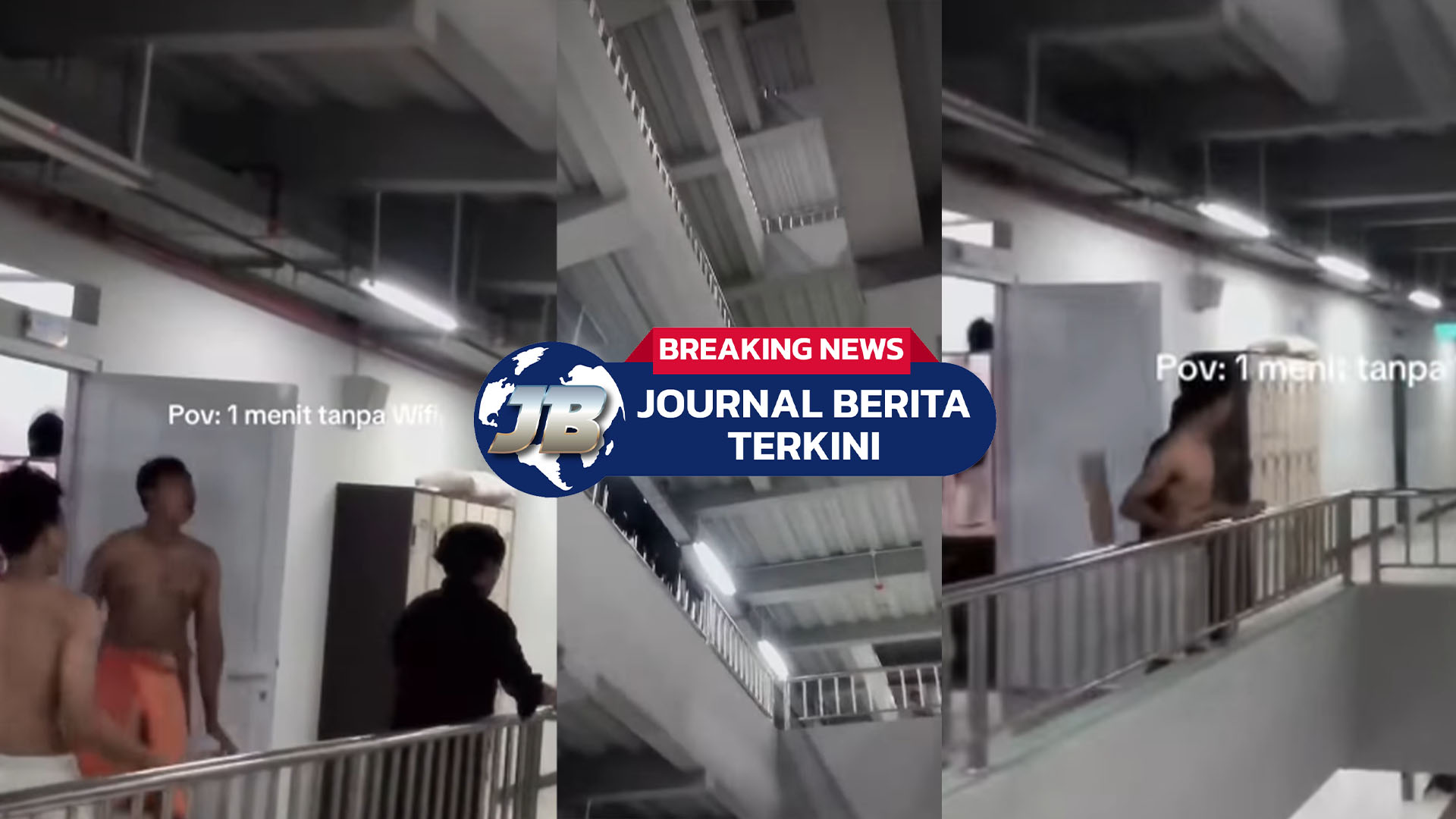 Video Detik-Detik Wifi Mati 1 Menit Di Sebuah Asrama, Langsung Panik dan Teriak Histeris