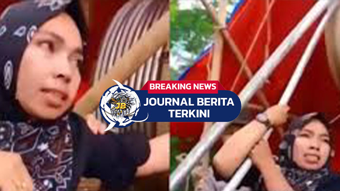 Video Detik-detik Wanita Ini Histeris Halangi Pemasangan Tower PLN di Tanah yang Diduga Miliknya