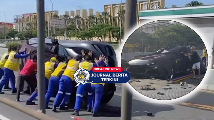 Video Ferrari Purosangue Terbalik Saat Diangkut Truk Towing di Jakarta, Segini Harganya!