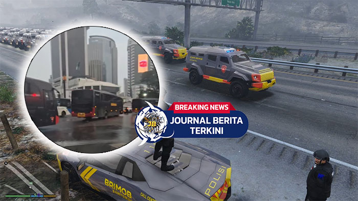 Video Konvoi Brimob Bikin Macet 10 Menit, Warganet Komentar