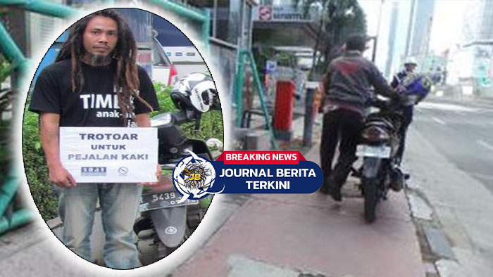 Video Viral Pemotor Gunakan Trotoar di MH Thamrin, Abaikan Hak Pejalan Kaki