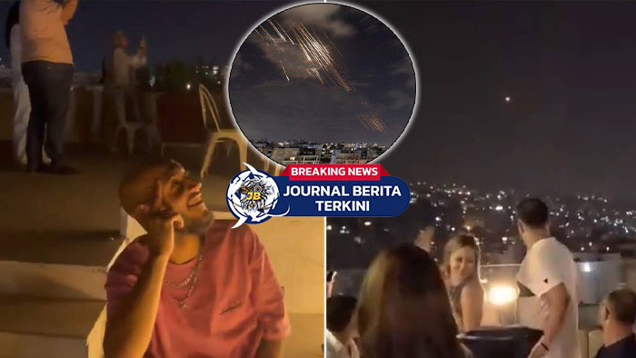 Video Warga Lebanon dan Yordania Santai Melihat Rudal Iran Menuju Israel