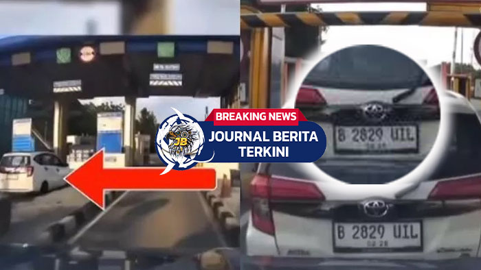 Viral! Video Mobil Calya Putih Terobos Dua Gerbang Tol di Depok Tanpa Bayar