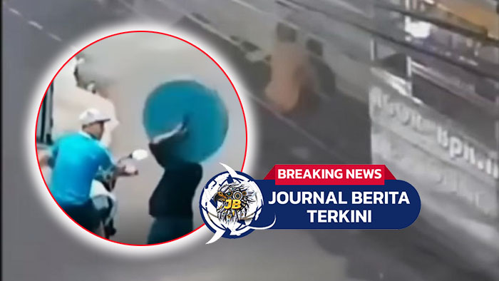 [VIDEO] Detik-Detik Penutup Got Jatuh Saat Di Curi Timpa Kaki Pencuri