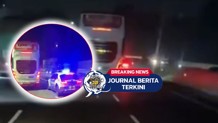 [VIDEO] Oknum Polisi Ini Diberhentikan dan Dimarahi Sopir Bis, Diduga Nyaris Mencelakakan Pengendara Lain