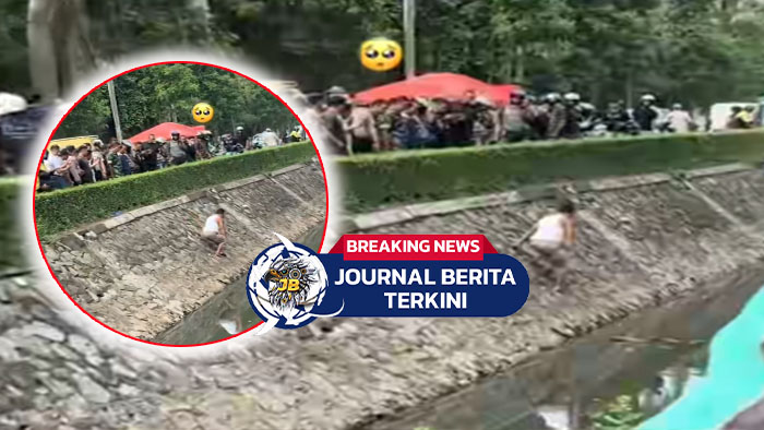 [VIDEO] Bapak Ini Berusaha Mengevakuasi Motornya dari Kali, Banyak yang Nonton Tapi Tak Bantu!
