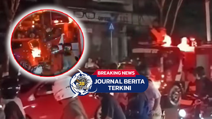 [VIDEO] Diduga Jalan Lambat, Mobil Ini Disruduk Kendaraan Damkar saat Hendak Bertugas