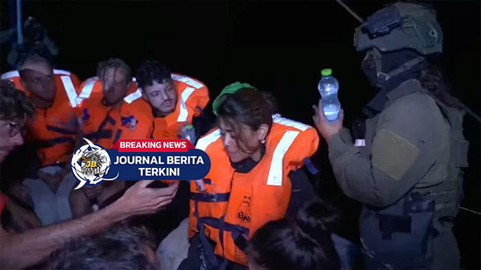 [VIDEO] Disergap di Tengah Laut! Detik-detik Pasukan Bersenjata Israel Cegat Kapal Bantuan Gaza