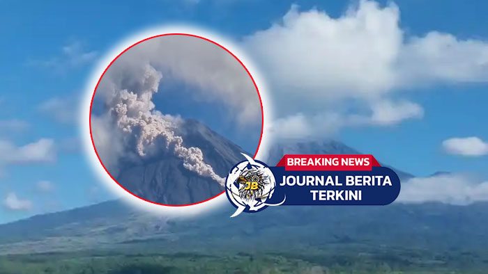 [VIDEO] Gunung Semeru Erupsi Luncurkan Awan Panas Sejauh 4 Kilometer