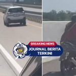 [VIDEO] Ibu-ibu Nekat Masuk Tol Prambanan Pakai Motor Tanpa Helm dan Langsung Dihadang Petugas!