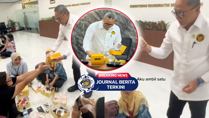[VIDEO] Netizen: Itu Jatahnya OB! Menko Pangan Zulkifli Hasan Kumpulkan Kue Rapat Jadi Satu Kotak