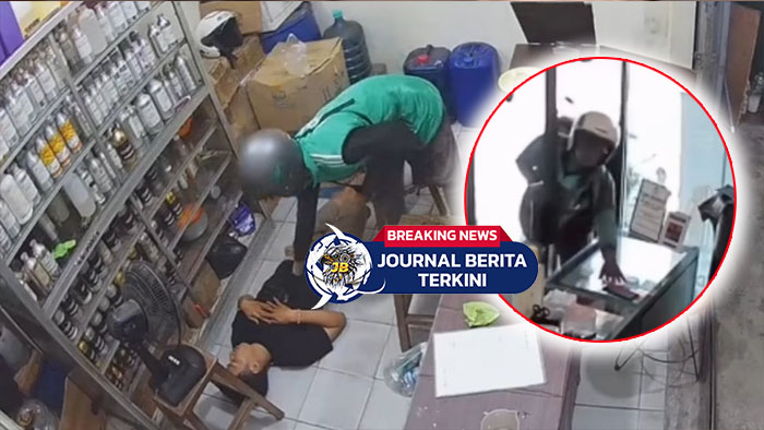 [VIDEO] Terekam CCTV! Seorang Pria Beratribut Ojol Nekat Mencuri Handphone Disalah Satu Toko Vape