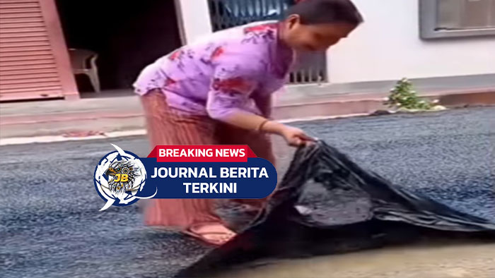 [VIDEO] Warga Keluhkan Jalan yang Baru Diaspal: Bisa Dilepas Seperti Masker Peel Off