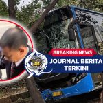 Video Bus TransJakarta Tabrak Separator, Bagian Bus Berserakan dan Sopir Syok Usai Kecelakaan!