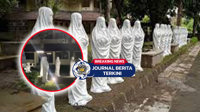 Video Netizen Bagikan Suasana Kampus ISI Yogyakarta di Malam Hari dengan Deretan Patung-patung