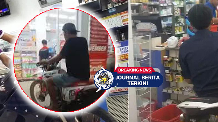 Video Preman Ini Nekat Masukkan Motor ke Dalam Minimarket, Aksinya Tuai Kecaman Warganet