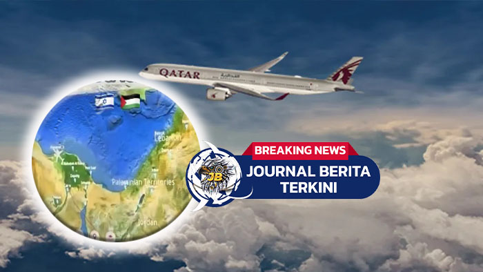 Video Qatar Airways Hapus Israel dari Peta Penerbangannya, Gantikan dengan Wilayah Palestina