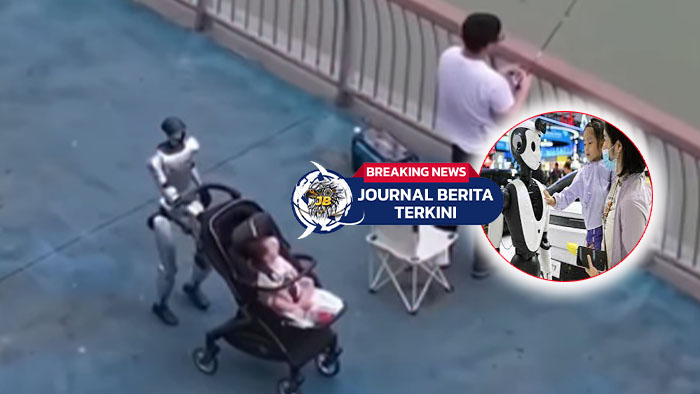 Video Robot Jadi Baby Sitter, di Era Digital Ayah Santai Mancing saat Anak Dijaga Teknologi