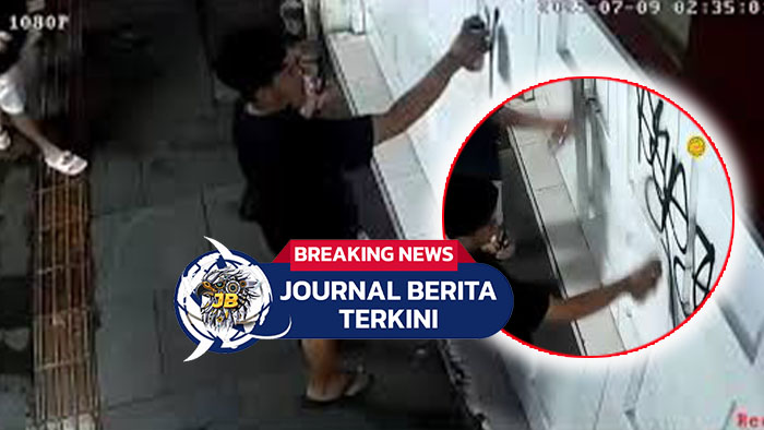 [VIDEO] Viral! Aksi Vandalisme Terekam CCTV Di Sukabumi
