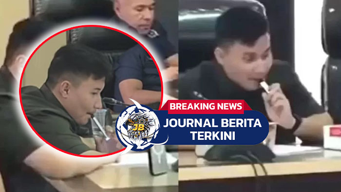 Viral, Gaya Santai Oknum Anggota DPRD Termuda Kendari Ngevape di Tengah RDP