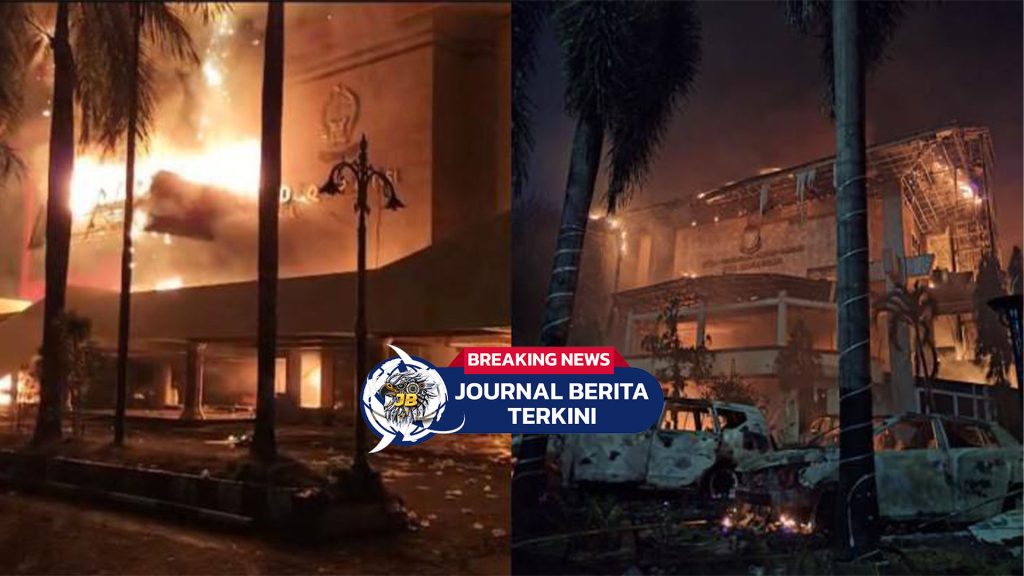 [VIDEO] Detik-Detik Gedung DPRD Makassar Dibakar Saat Kericuhan, 3 Orang Tewas