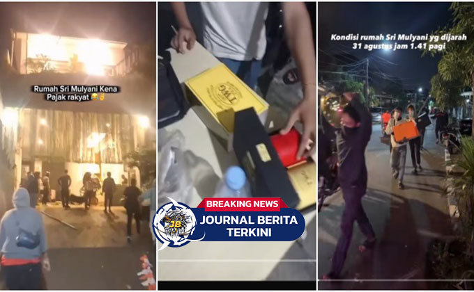 [VIDEO] Disita Rakyat! Rumah Sri Mulyani Dijarah, Petugas tak Kuasa Menahan : Ada yang Bawa Sajam