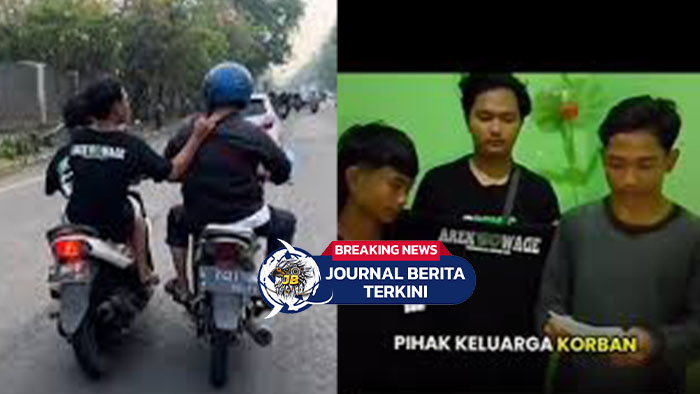 [VIDEO] Aksi Pukul Pemotor di Jalur Banjarkemantren-Gedangan Viral, Dua Remaja Akhirnya Minta Maaf!