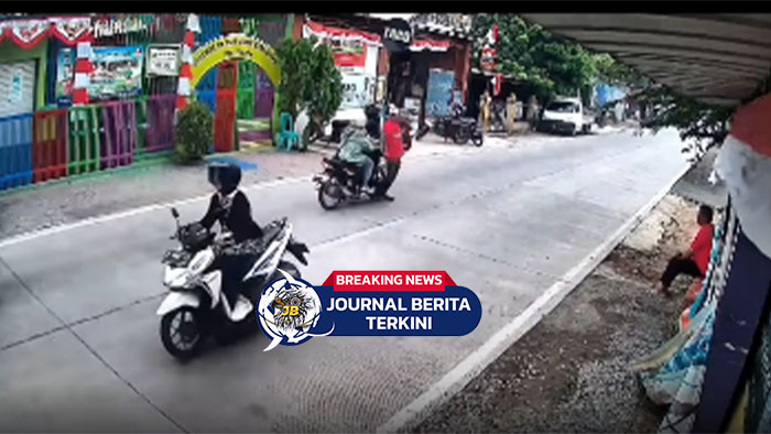 [VIDEO] Detik-Detik Kecelakaan Motor Tabrak Penyebrang Jalan, Siapa Yang Salah