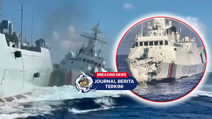 [VIDEO] Detik-Detik Kejar Kapal Filipina, Dua Kapal China Bertabrakan