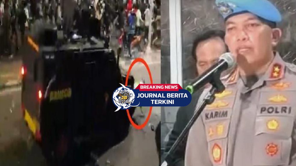 [VIDEO] Identitas 7 Anggota dalam Mobil Rantis Brimob yang Tabrak Pengemudi Ojol hingga Tewas Saat Demo