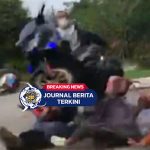 [VIDEO] Kebanyakan Gaya! Motor Remaja Ini 'Standing' dan Tabrak Pengendara Lain