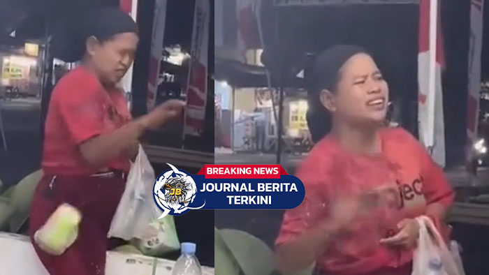[VIDEO] Kerap Minta Makan! Seorang Ibu Di lempari Pengunjung Sebuah Cafe
