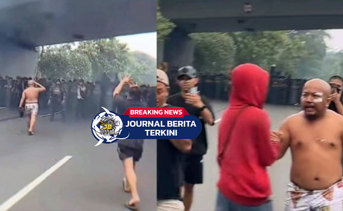 [VIDEO] Ketua Naga Hitam! Pascol Turun Gunung Ikut Demo DPR, Penampilan Jadi Sorotan!